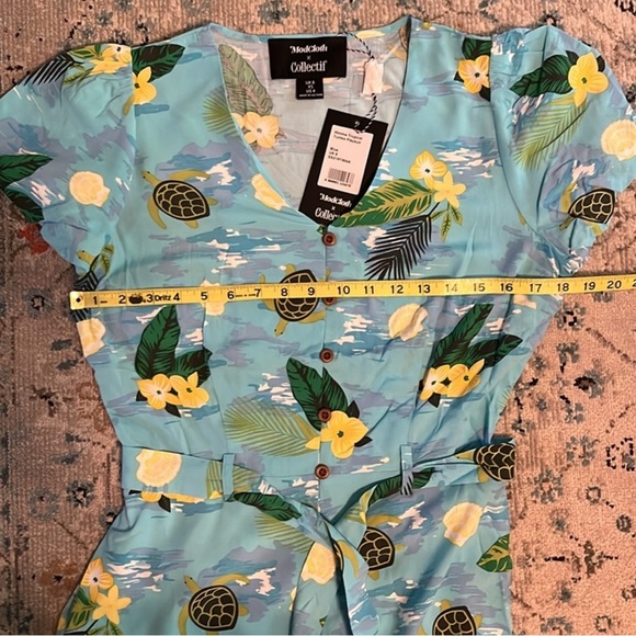 NWT ModCloth Collectif Sea Turtle Wave Romper π’ - Picture 6 of 16